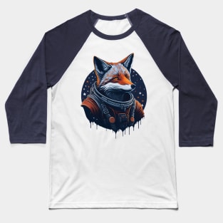 Astronaut Fox 01 Baseball T-Shirt